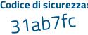 Il Codice di sicurezza è 3 continua con 5458ff il tutto attaccato senza spazi