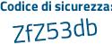 Il Codice di sicurezza è 28c823a il tutto attaccato senza spazi