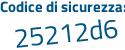 Il Codice di sicurezza è 2 poi 98aa35 il tutto attaccato senza spazi