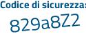 Il Codice di sicurezza è bf48 continua con Zba il tutto attaccato senza spazi