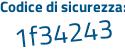 Il Codice di sicurezza è 84572b6 il tutto attaccato senza spazi