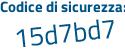 Il Codice di sicurezza è 8168a73 il tutto attaccato senza spazi