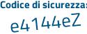 Il Codice di sicurezza è 854 poi b96e il tutto attaccato senza spazi