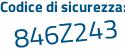 Il Codice di sicurezza è 8a2e382 il tutto attaccato senza spazi