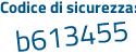 Il Codice di sicurezza è f13137b il tutto attaccato senza spazi