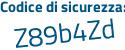 Il Codice di sicurezza è 72 poi e21aZ il tutto attaccato senza spazi