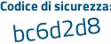 Il Codice di sicurezza è aad poi e349 il tutto attaccato senza spazi