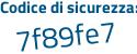 Il Codice di sicurezza è beb8f poi 61 il tutto attaccato senza spazi