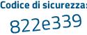 Il Codice di sicurezza è dd4d562 il tutto attaccato senza spazi