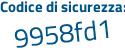 Il Codice di sicurezza è 5c37 continua con 26d il tutto attaccato senza spazi