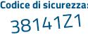 Il Codice di sicurezza è e9b poi a75a il tutto attaccato senza spazi