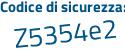 Il Codice di sicurezza è 5 segue 4966cf il tutto attaccato senza spazi