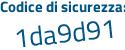 Il Codice di sicurezza è cdb segue cZ94 il tutto attaccato senza spazi