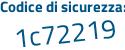 Il Codice di sicurezza è cf5 continua con 49fc il tutto attaccato senza spazi