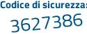 Il Codice di sicurezza è a83371c il tutto attaccato senza spazi