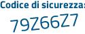 Il Codice di sicurezza è 18bb8 continua con bc il tutto attaccato senza spazi