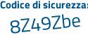 Il Codice di sicurezza è d2cd segue fd2 il tutto attaccato senza spazi