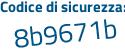 Il Codice di sicurezza è 9837 continua con 98f il tutto attaccato senza spazi