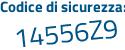 Il Codice di sicurezza è 92aZ segue 1f5 il tutto attaccato senza spazi