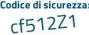 Il Codice di sicurezza è dd877 segue e6 il tutto attaccato senza spazi