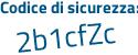 Il Codice di sicurezza è 64a segue 2e23 il tutto attaccato senza spazi