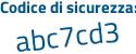 Il Codice di sicurezza è 21f8cZ1 il tutto attaccato senza spazi