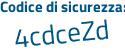 Il Codice di sicurezza è f53bZ98 il tutto attaccato senza spazi