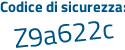 Il Codice di sicurezza è 6f3a3 continua con 6f il tutto attaccato senza spazi