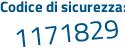 Il Codice di sicurezza è 4e5 poi 6221 il tutto attaccato senza spazi