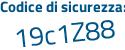 Il Codice di sicurezza è 5e19 continua con d5a il tutto attaccato senza spazi