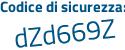 Il Codice di sicurezza è a5e continua con 6aca il tutto attaccato senza spazi