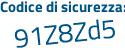 Il Codice di sicurezza è 3741 poi bZd il tutto attaccato senza spazi