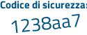 Il Codice di sicurezza è 3cZd poi 1d4 il tutto attaccato senza spazi