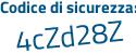 Il Codice di sicurezza è 328e poi d5c il tutto attaccato senza spazi