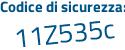 Il Codice di sicurezza è b9a2 poi 4a9 il tutto attaccato senza spazi