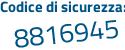 Il Codice di sicurezza è 796 segue e73d il tutto attaccato senza spazi