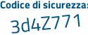 Il Codice di sicurezza è 72 poi 82ded il tutto attaccato senza spazi