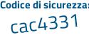 Il Codice di sicurezza è eb28 segue 8ac il tutto attaccato senza spazi