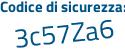 Il Codice di sicurezza è 8Z97b63 il tutto attaccato senza spazi