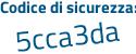 Il Codice di sicurezza è 64Zf4 segue 33 il tutto attaccato senza spazi