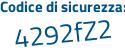 Il Codice di sicurezza è c646 segue 492 il tutto attaccato senza spazi