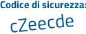 Il Codice di sicurezza è a continua con d894e4 il tutto attaccato senza spazi