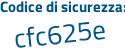 Il Codice di sicurezza è 54244 poi 24 il tutto attaccato senza spazi