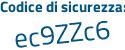 Il Codice di sicurezza è Z91a continua con 228 il tutto attaccato senza spazi