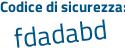 Il Codice di sicurezza è 7 continua con 7caZf8 il tutto attaccato senza spazi