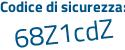 Il Codice di sicurezza è eZ22c7a il tutto attaccato senza spazi