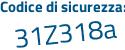 Il Codice di sicurezza è cac43 poi 31 il tutto attaccato senza spazi