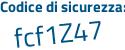 Il Codice di sicurezza è dee8211 il tutto attaccato senza spazi