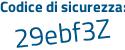 Il Codice di sicurezza è de19d segue 51 il tutto attaccato senza spazi