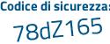 Il Codice di sicurezza è edZce continua con 18 il tutto attaccato senza spazi